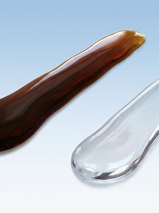 The Betadine Brown line beside the Betadine Clear line