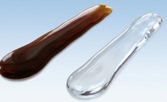 The Betadine Brown line beside the Betadine Clear line