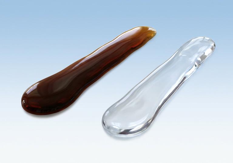 The Betadine Brown line beside the Betadine Clear line