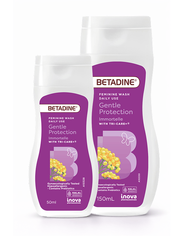 Betadine Feminine Wash Daily Use Gentle Protection 50-150ml